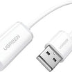 UGREEN USB A Male to 3.5 mm Aux Cable (White)