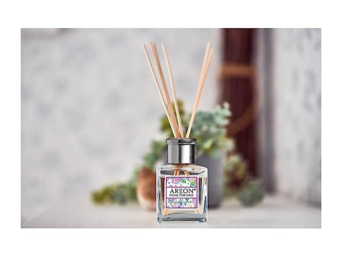 Areon Home Perfume Garden 150ml- French Garden Fragrance, 10 Reed Sticks- Air Freshener for Home & Office
