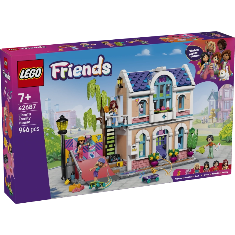 LEGO Friends Liann's Family House – 946 Pieces | Set 42687