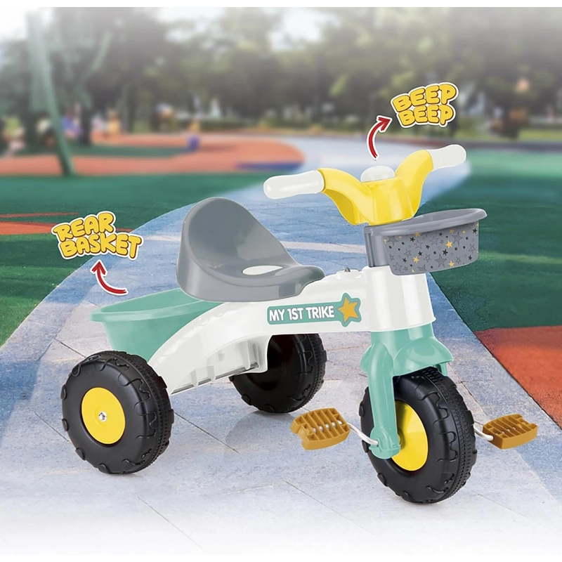 Dolu My First Trike with Parent Handle – Kids Pedal Tricycle (Ages 2+)