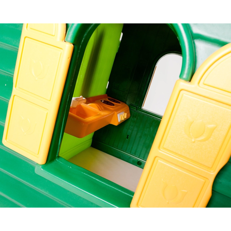 Little Tikes Country Cottage – Green | Kids Outdoor Play House