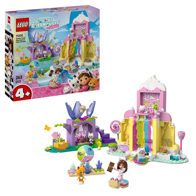 LEGO Gabby's Dollhouse Sweet Treat Mountain & Kitty Garden – 263 Pieces | Set 11205