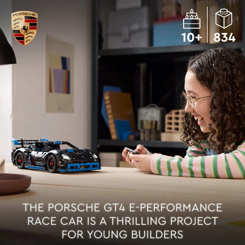 LEGO Technic Porsche GT4 e-Performance Race Car – 836 Pieces | Set 42176