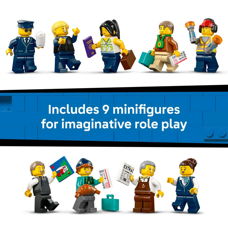 LEGO City Airport with Airplane – 887 Pieces | Set 60502