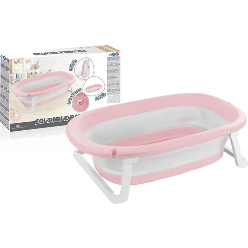 Dolu Foldable Baby Bath Tub – Pink