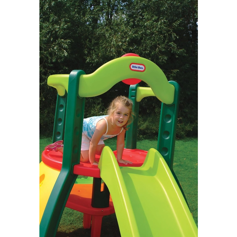 Little Tikes Double Decker Super Slide – Green | Kids Outdoor Play Set with 2M Slide