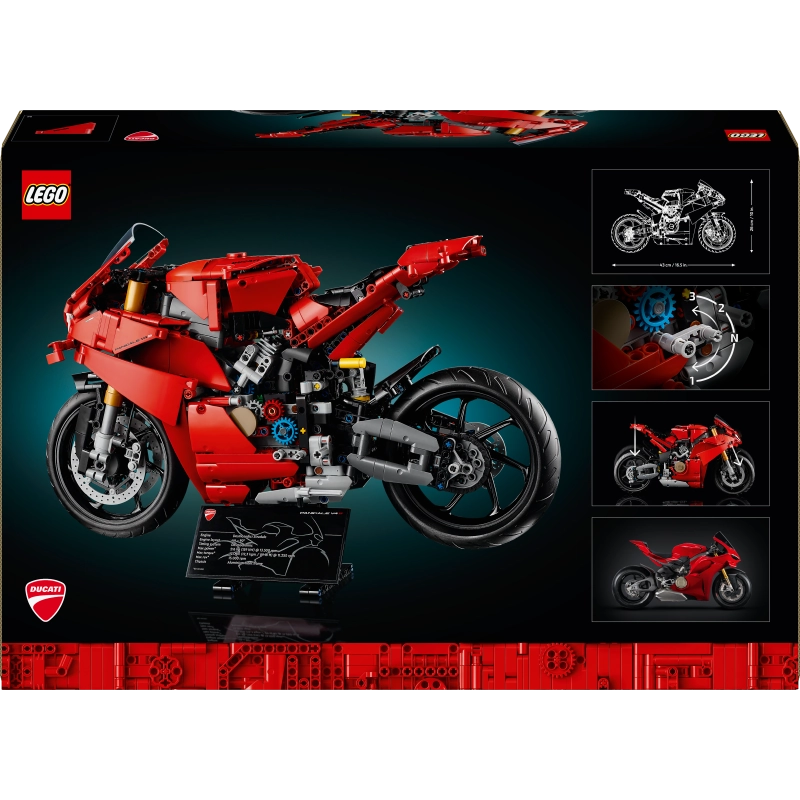 LEGO Technic Ducati Panigale V4 S Motorcycle – 1603 Pieces | Set 42202