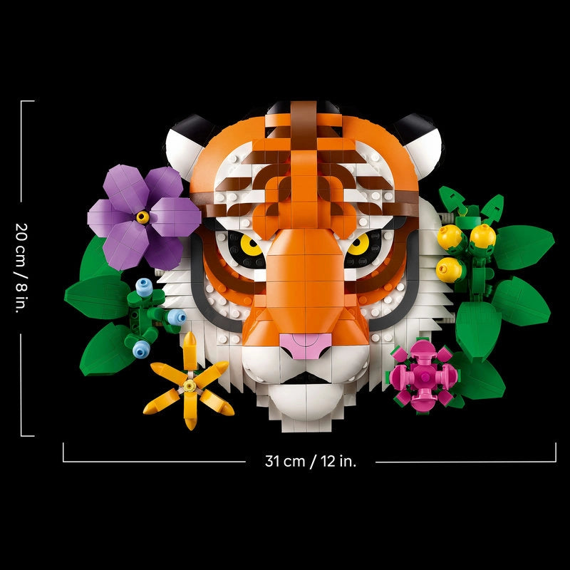 LEGO Art The Fauna Collection – Tiger | 744 Pieces | Set 31217