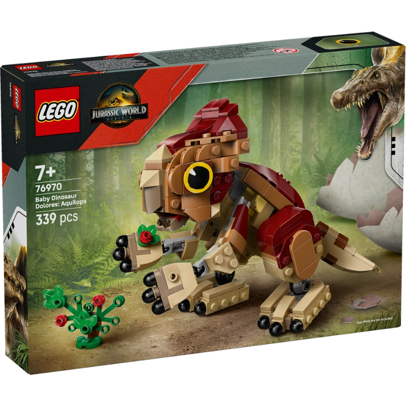 LEGO Jurassic World Baby Dinosaur Dolores: Aquilops – 339 Pieces | Set 76970