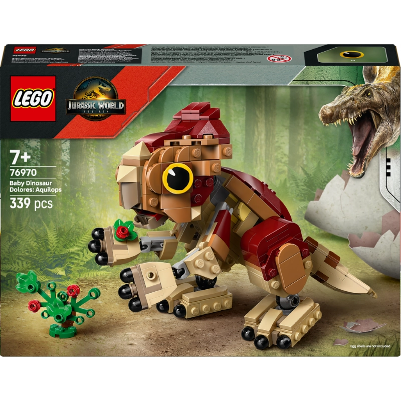 LEGO Jurassic World Baby Dinosaur Dolores: Aquilops – 339 Pieces | Set 76970