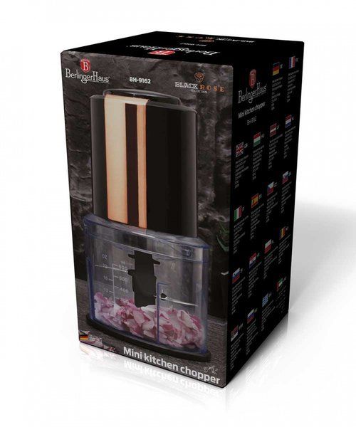 Berlinger Haus Mini Electric Chopper – Black Rose