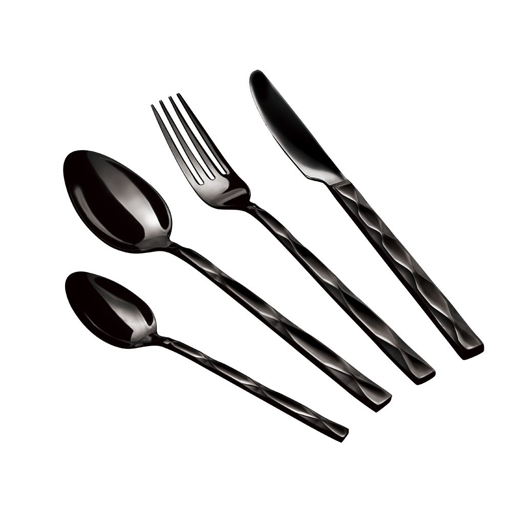 Berlinger Haus 24-Piece Cutlery Set - Black