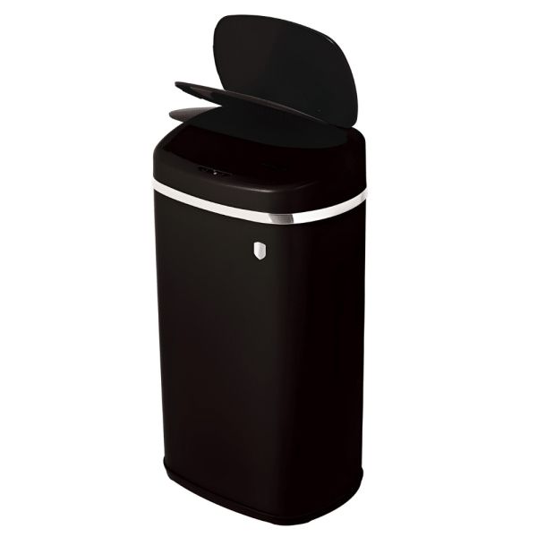 Berlinger Haus 58L Motion Sensor Trash Bin - Matte Black