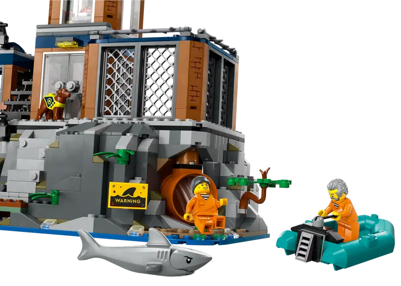 LEGO City Police Prison Island Set with 7 Minifigures