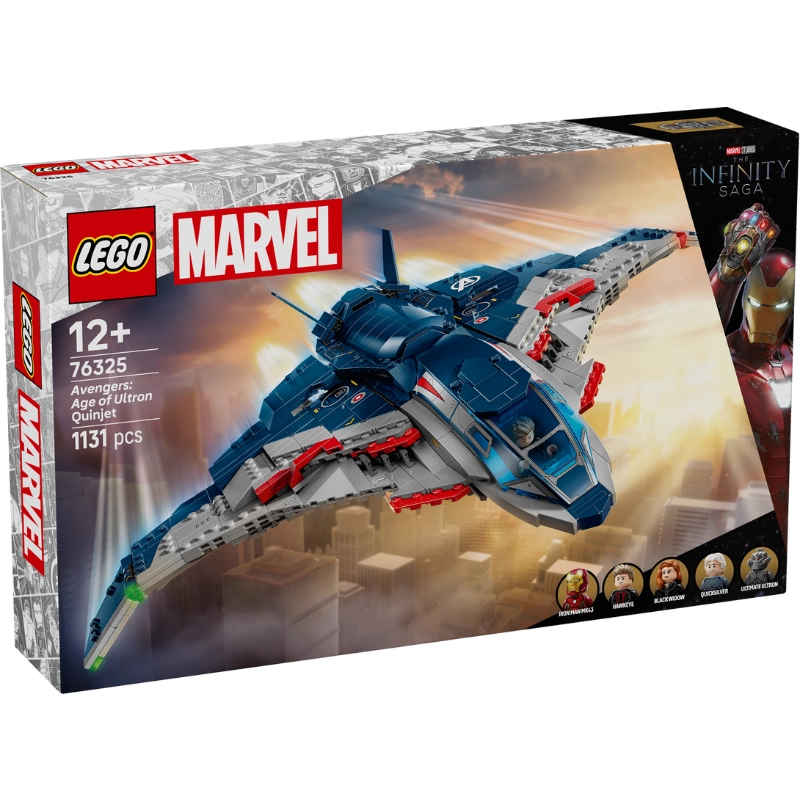 LEGO Marvel Avengers: Age of Ultron Quinjet – 1131 Pieces | Set 76325