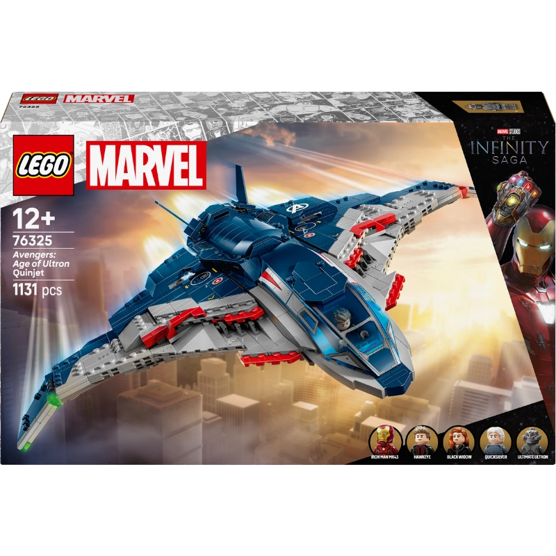 LEGO Marvel Avengers: Age of Ultron Quinjet – 1131 Pieces | Set 76325