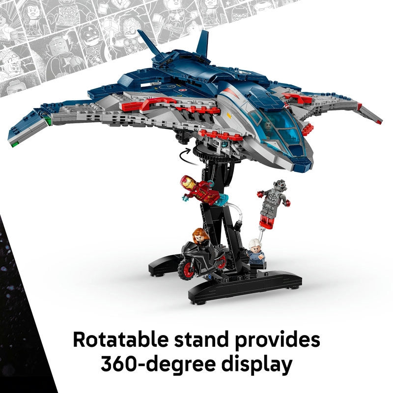 LEGO Marvel Avengers: Age of Ultron Quinjet – 1131 Pieces | Set 76325