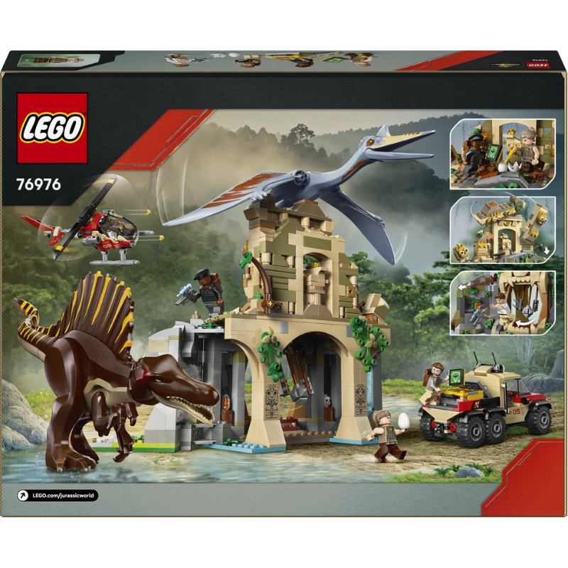 LEGO Jurassic World Spinosaurus & Quetzalcoatlus Air Mission – 984 Pieces | Set 76976