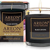 areon Wohlfühlhl - Scented Candle in Glass - Burn Time up to 25 Hours - Fragrance: Black Crystal