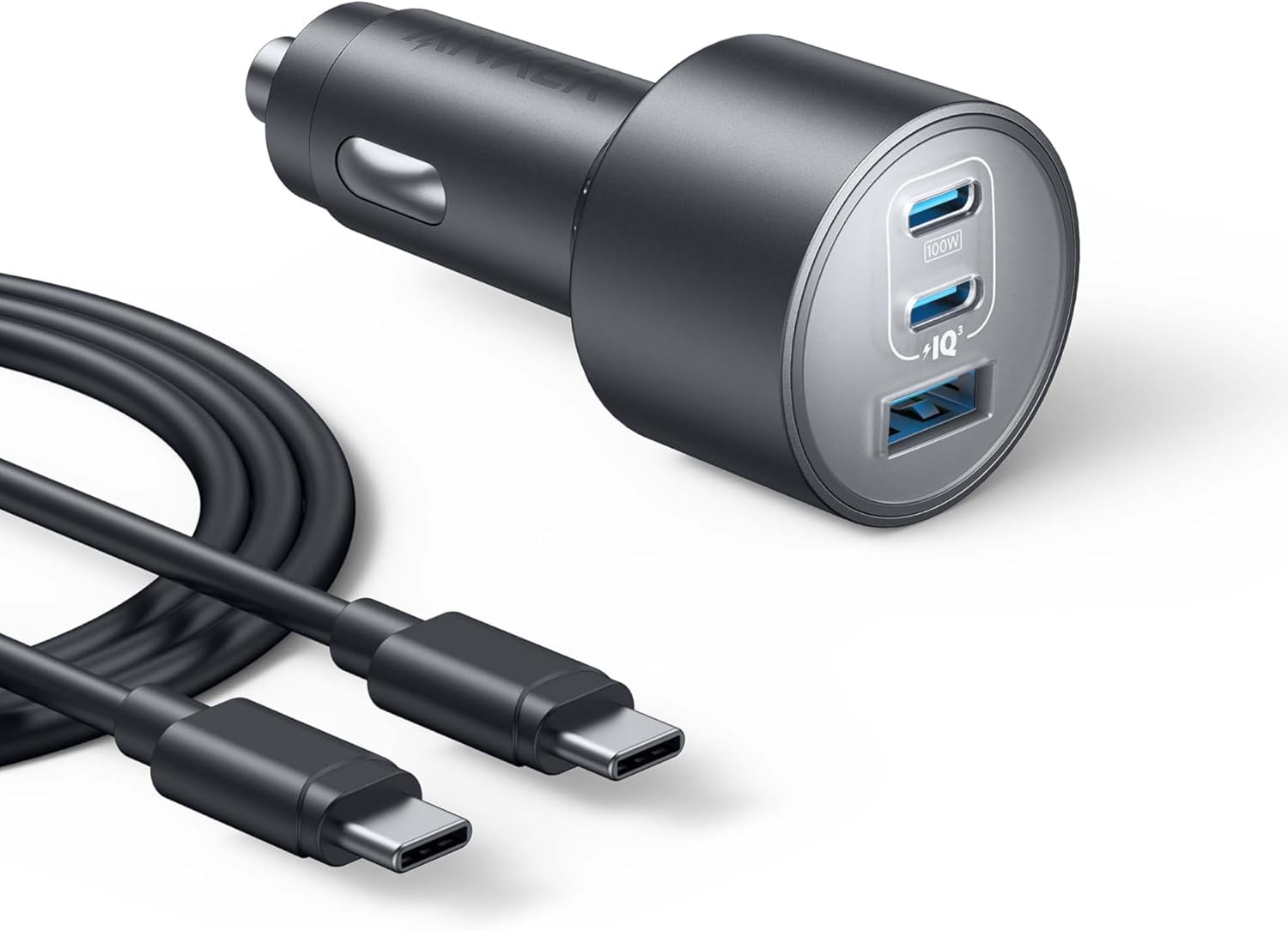 Anker 167.5W 3-Port USB-C Car Charger – 100W + 45W + 22.5W