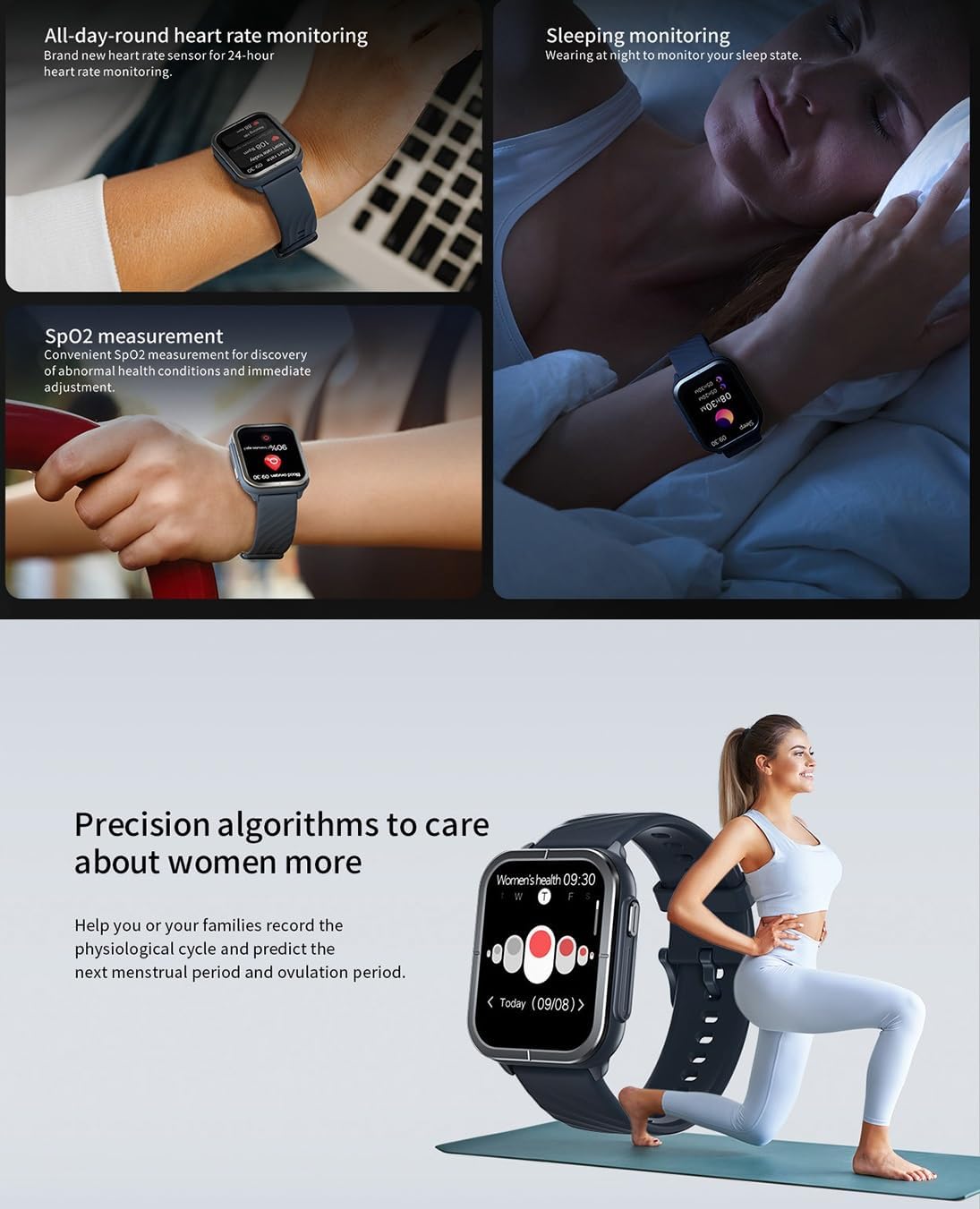 Mibro Smart Watch C3 1.85 HD Display Bluetooth Calling by Xiaomi - Blue