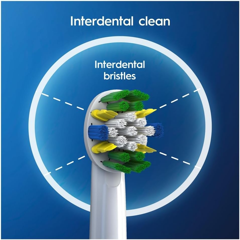 Oral-B Floss Action Electric Toothbrush Heads with CleanMaximiser Technology 4 Pack