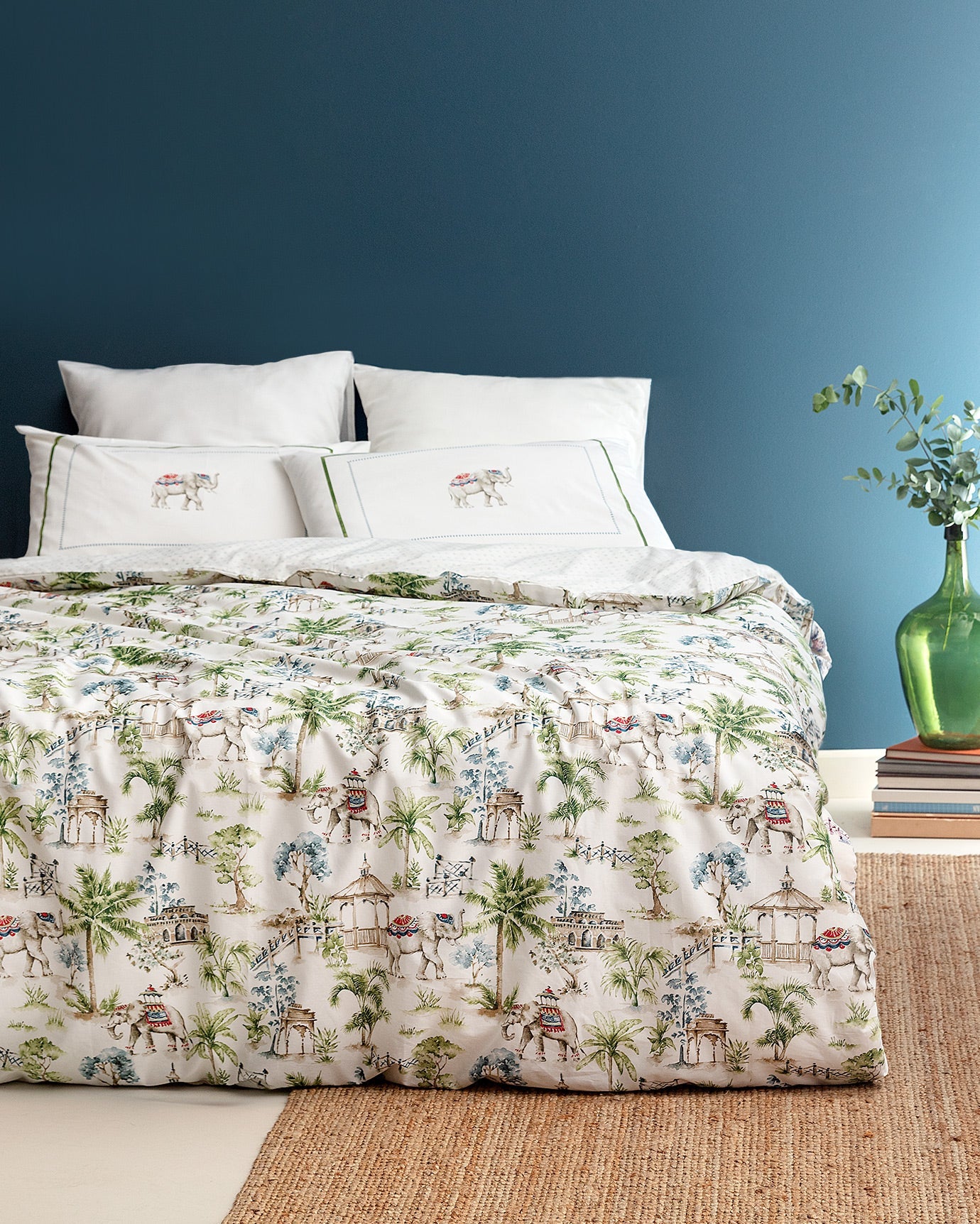 Iva Single Size  Fitted Duvet Cover Set - Ranforce Patterned - Madame Coco JO