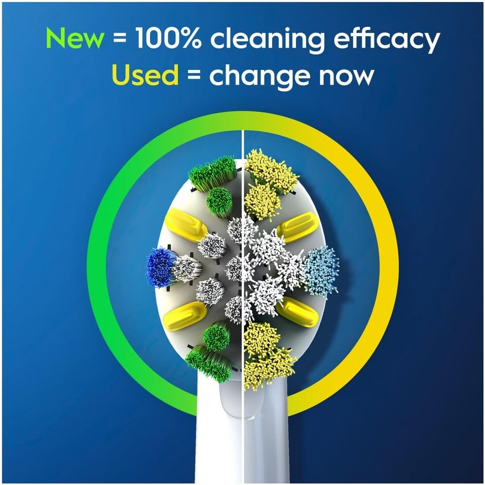 Oral-B Floss Action Electric Toothbrush Heads with CleanMaximiser Technology 4 Pack
