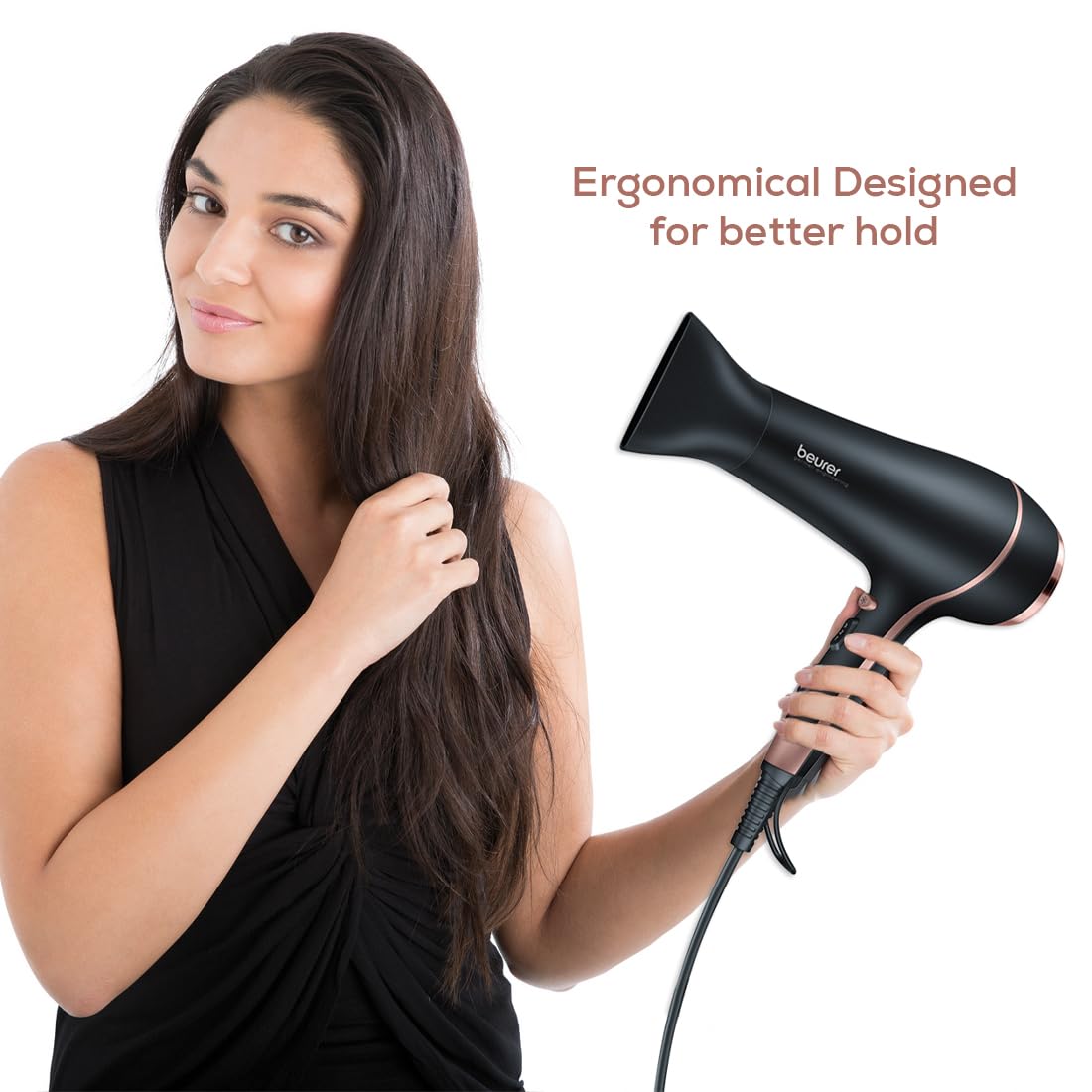 Beurer HC 30 Hair Dryer 2400W Power for Fast Drying - Black