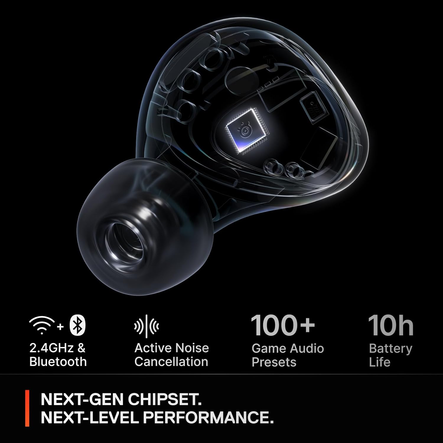 Arctis GameBuds – Dual Wireless Gaming Earbuds, 40H Battery