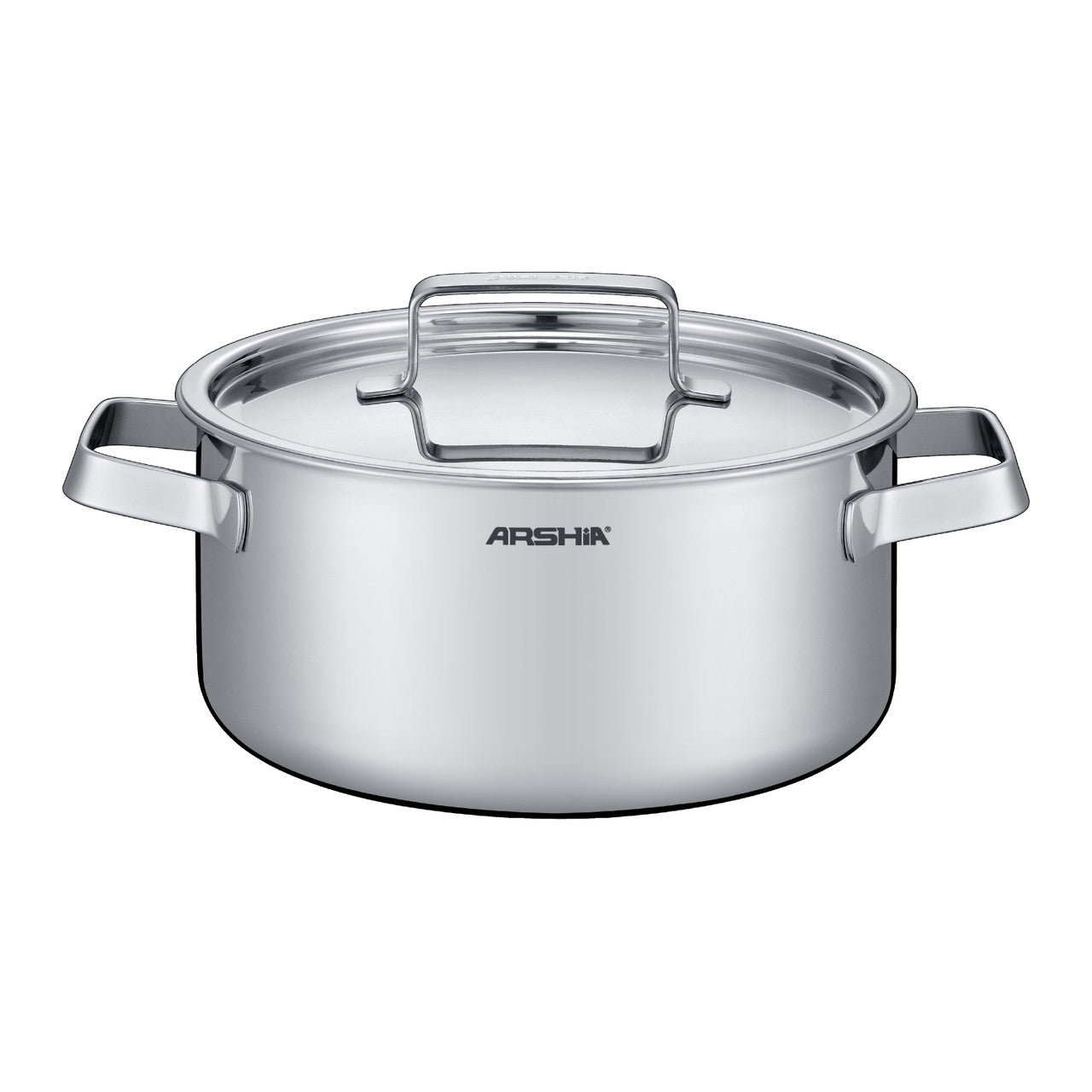 Arshia 8-Piece Tri-Ply Stainless Steel Cookware Set with Aluminum Core