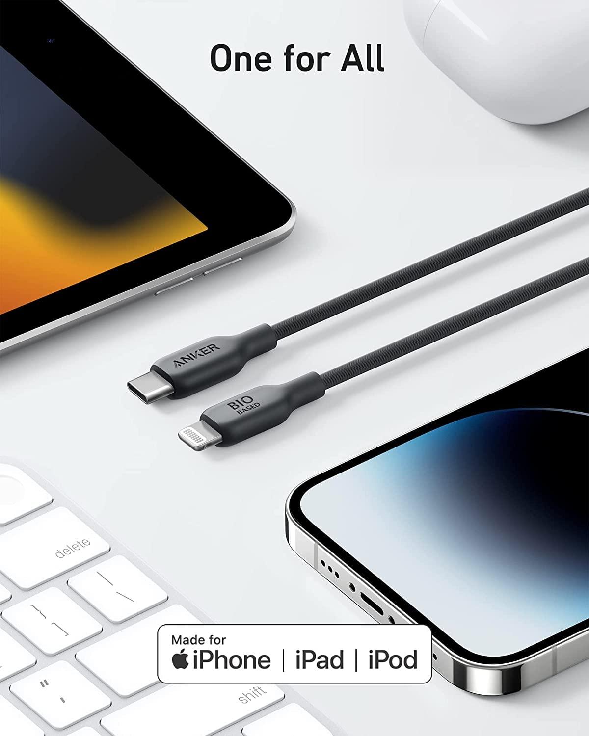 Anker 542 USB C to Lightning Cable 3ft - Black