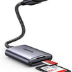 UGREEN USB 3.0 Aluminum SD/MicroSD Card Reader – Dual Slot, 5Gbps