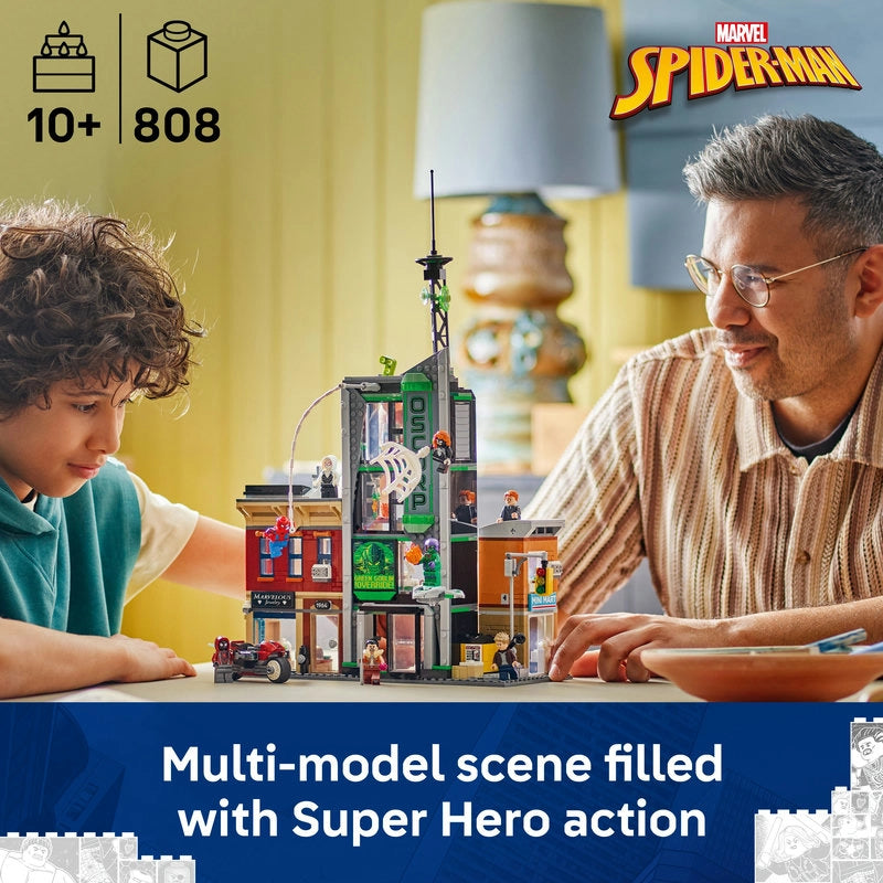 LEGO Marvel Spider-Man vs. OsCorp – 808 Pieces | Set 76324