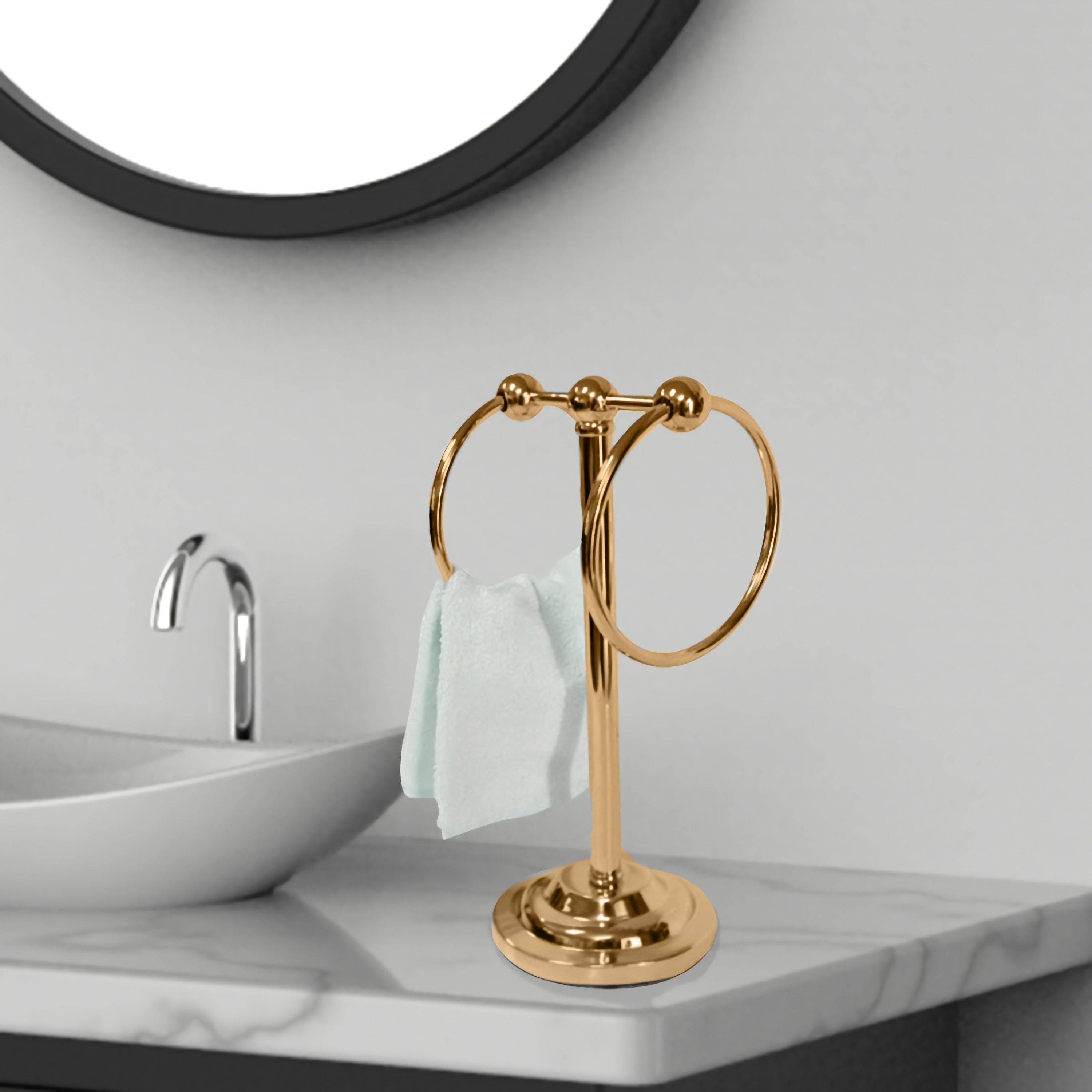 ARMN Delta Double Ring Towel Stand