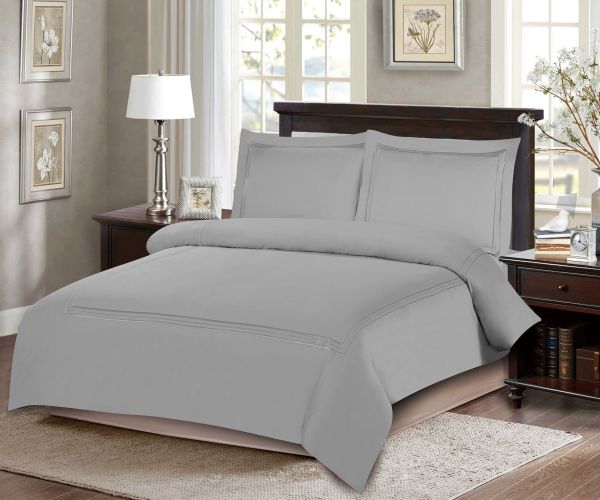 ARMN Naturesoft King Duvet Cover Set 4pcs – Silver