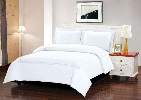 ARMN Naturesoft King Bed Cover Set 4 Pieces – White