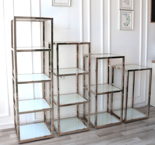 ARMN Milton 5-Tier Stand 45×45cm - Silver