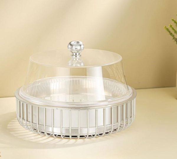 Alfursan 25cm Cake Stand with Cover – Elegant Display