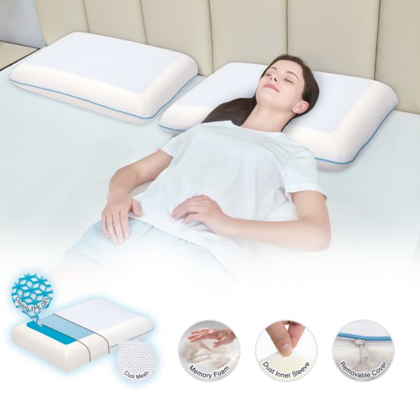 ARMN Pedic Cooling Gel Memory Foam Pillow