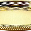 Zolten Oval Tray Gold 60.2×44.1 cm – Elegant Serving Piece