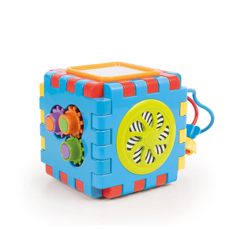 DOLU 2-in-1 Educational Cube & Puzzle Activity Toy for Toddlers 12M+