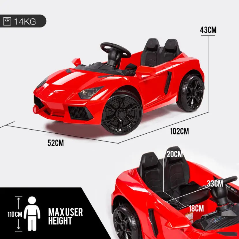 Lamborghini Aventica Kids Ride-On Car – 4 Motors