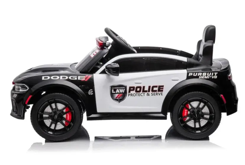 Dodge Charger SRT Hellcat Police Ride-On Car – 12V Kids Toy
