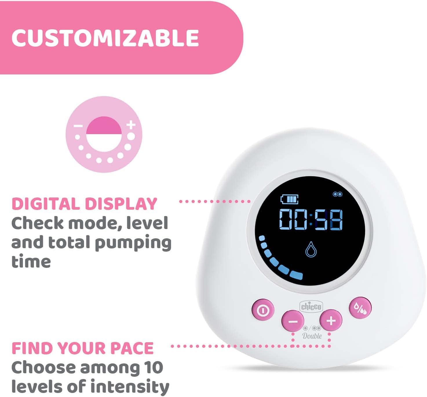 Chicco Double Electric Breast Pump Fast & Comfortable