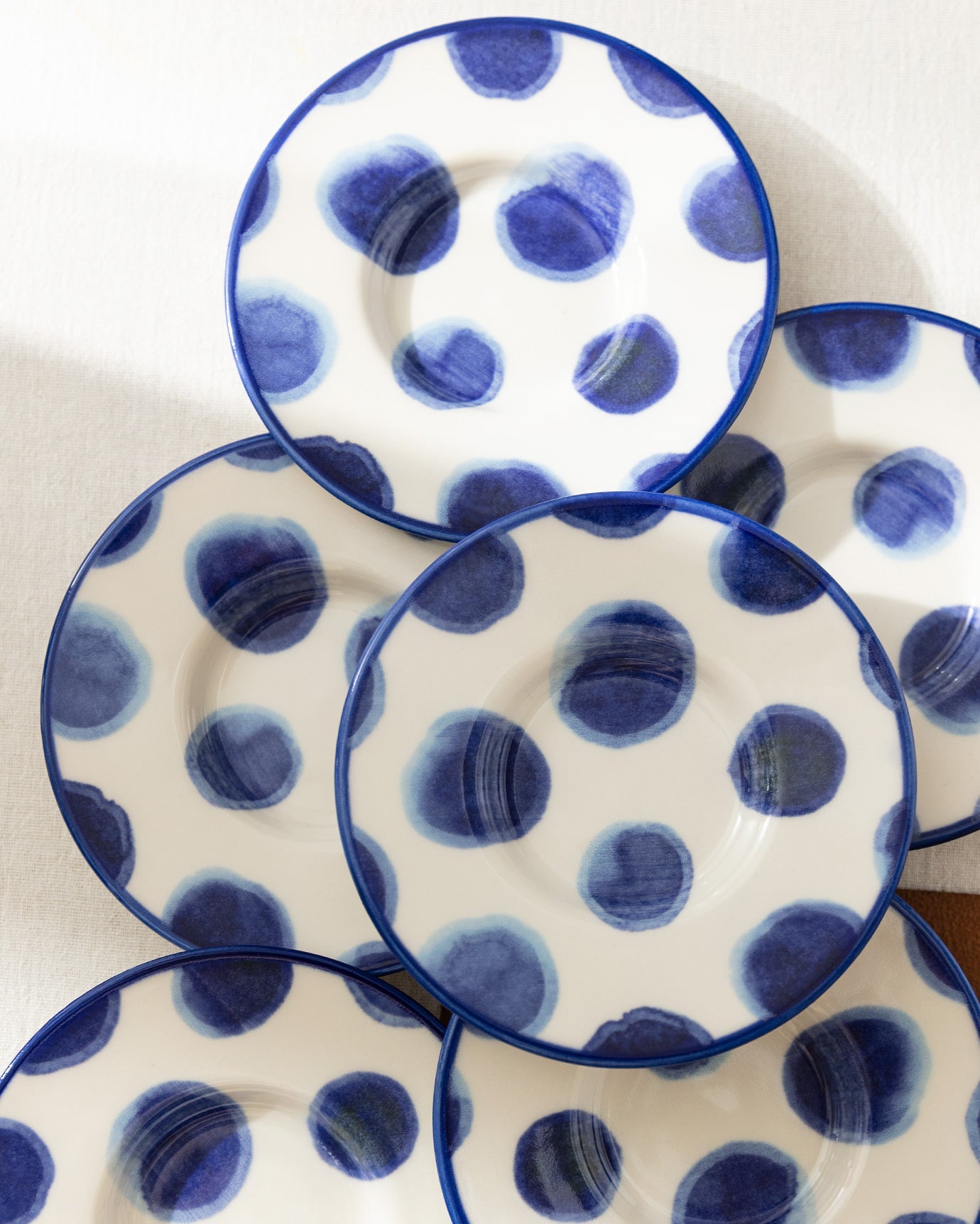 Luxe Rond 6-piece Tea Glass Saucer Set - Madame Coco JO
