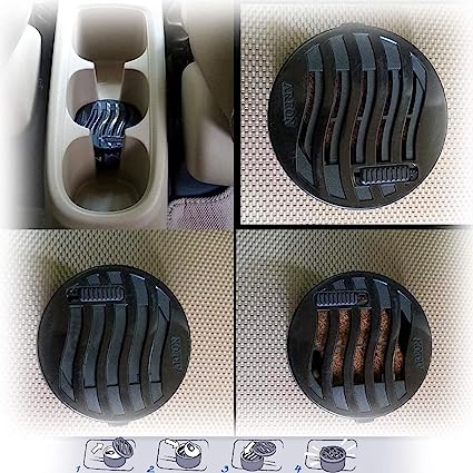 AREON Ken Car Air Freshener - Black Crystal Scent, Long-Lasting Fragrance