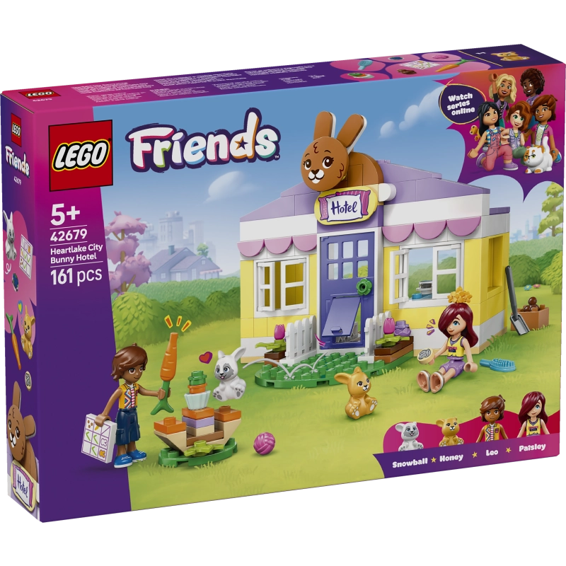 LEGO Friends Heartlake City Bunny Hotel – 161 Pieces | Set 42679