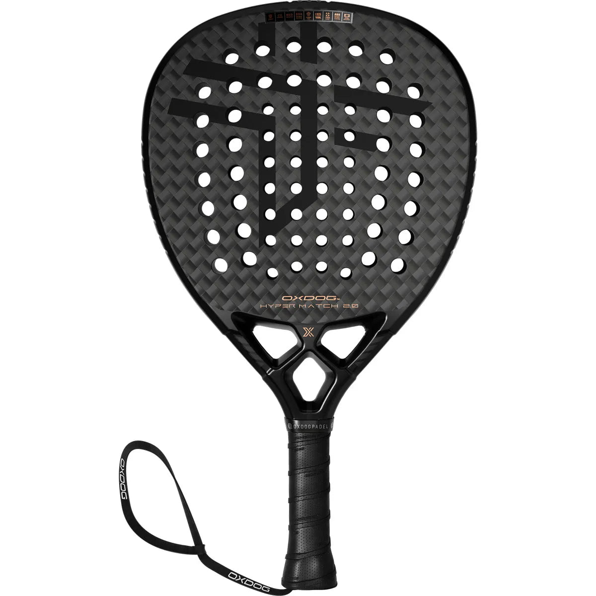 OXDOG Hyper Match 2.0 HES-Carbon PowerRibs 3D DR Racket