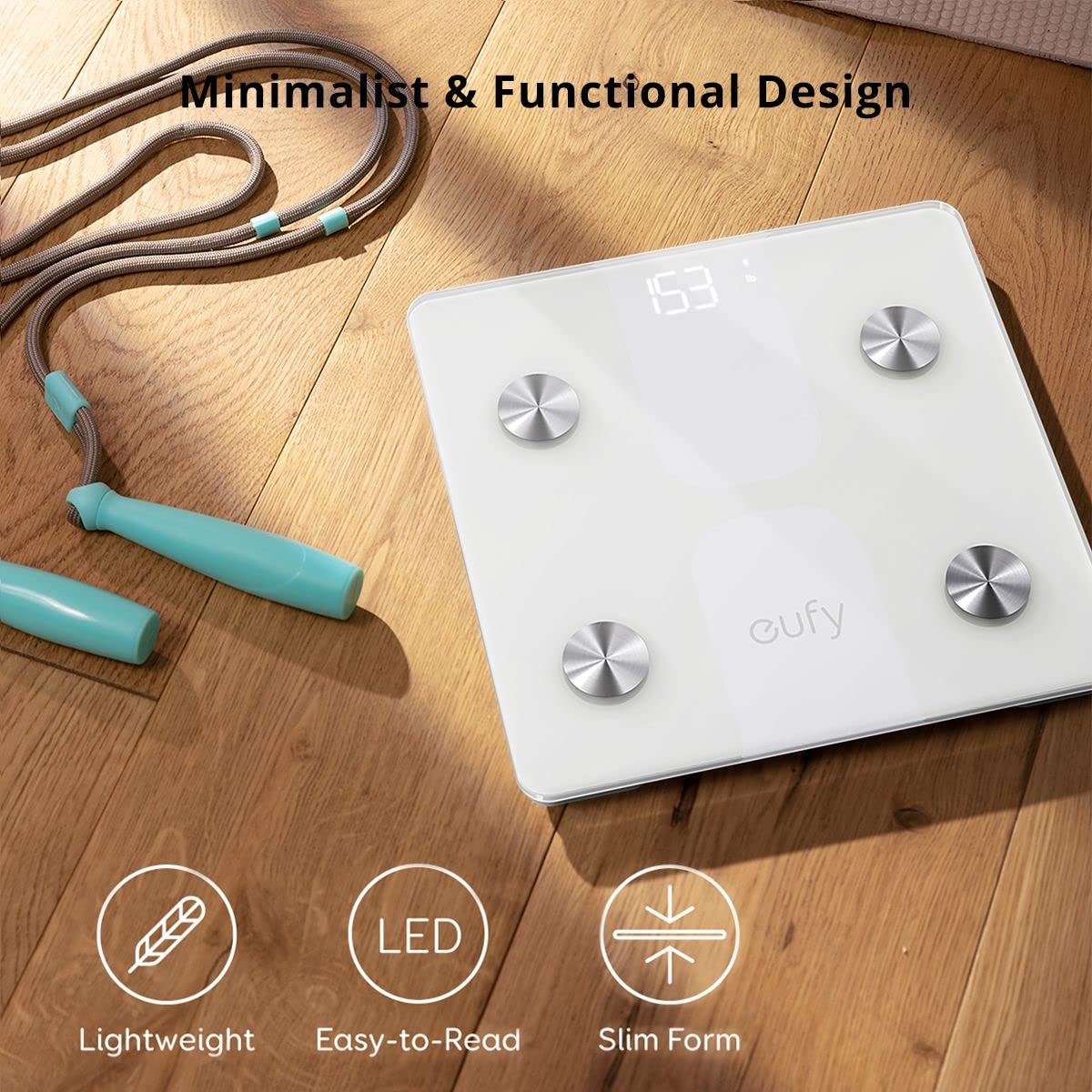 Anker Eufy Smart Scale C1 with Bluetooth, Fitness Body Composition Analysis